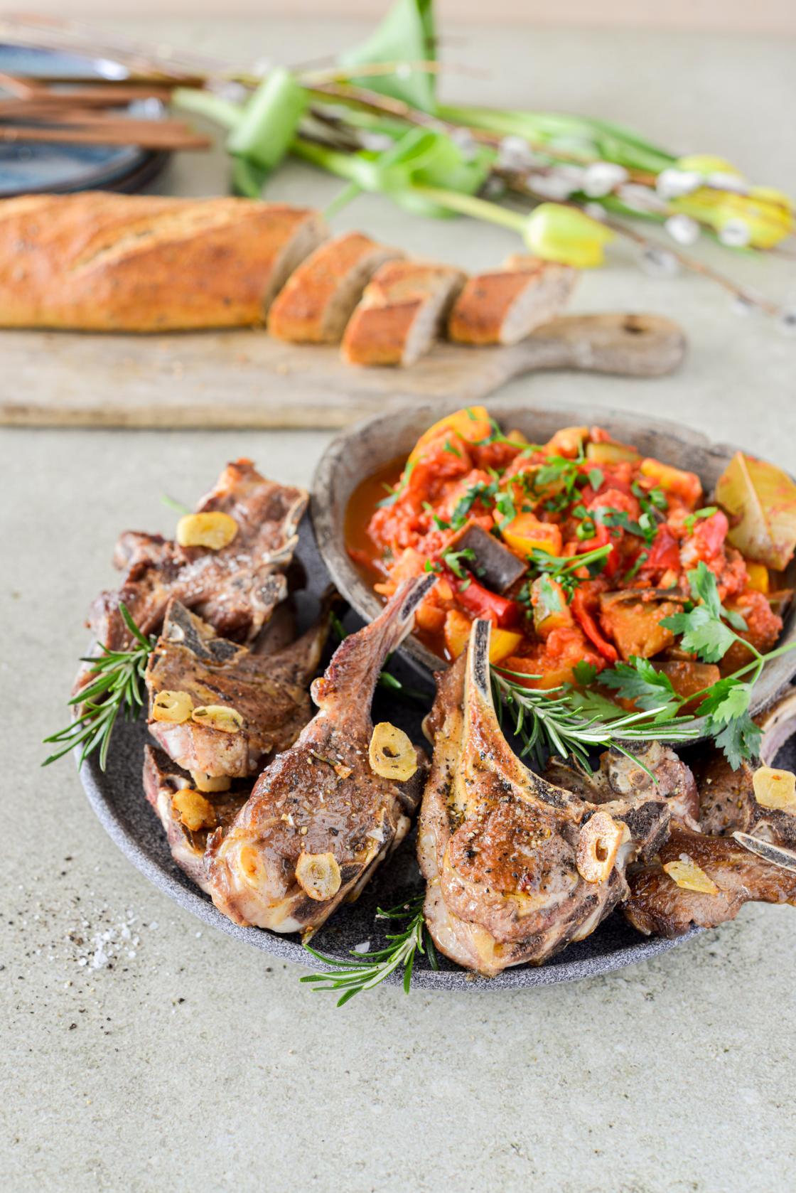 Ratatouille ja lambakarree