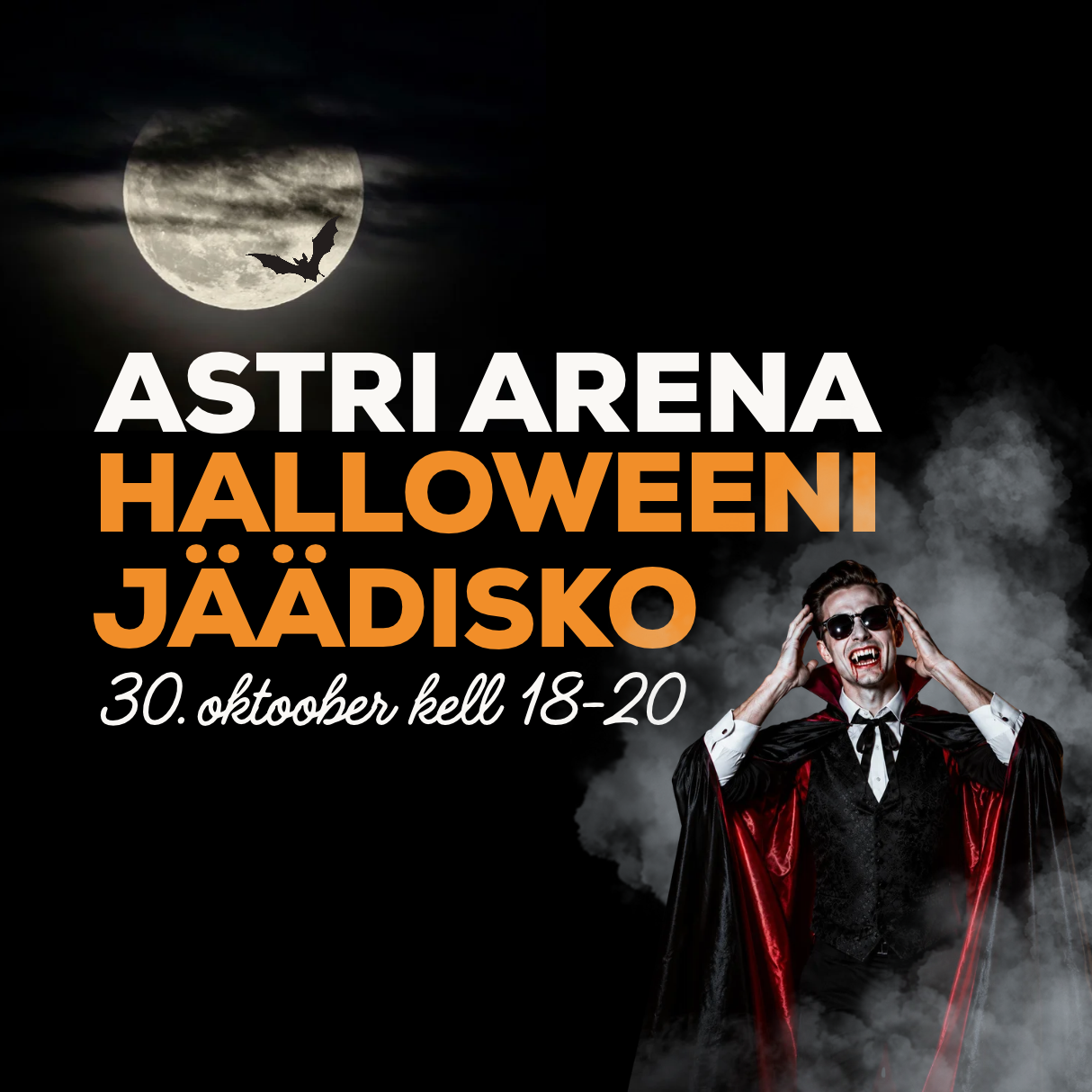 Halloweeni jäädisko Astri Arenal