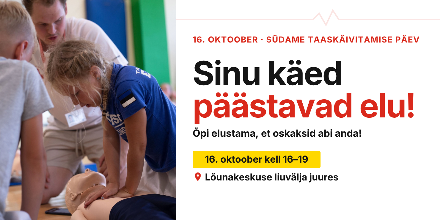 Lõunakeskuses saab südame taaskäivitamise päeval elustamist harjutada