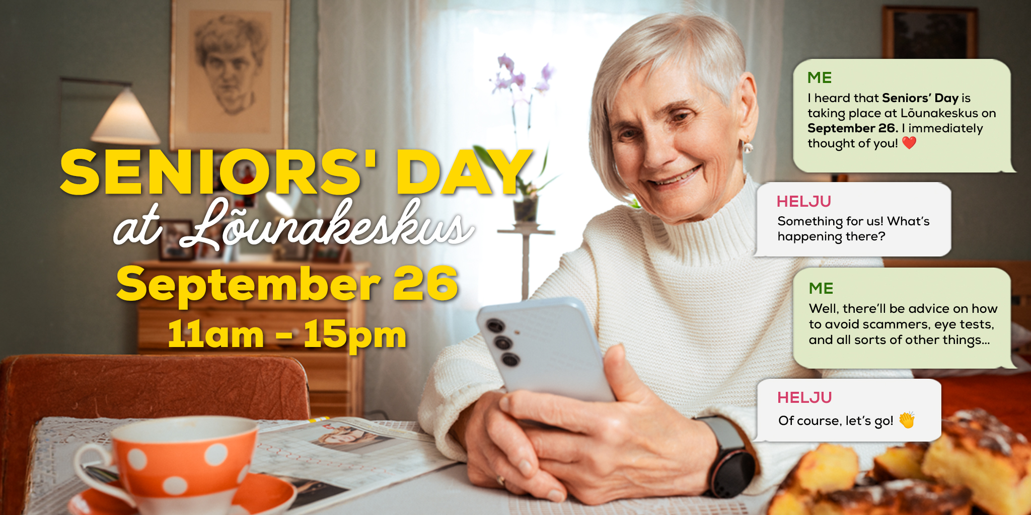 Seniors' Day at Lõunakeskus 26.09