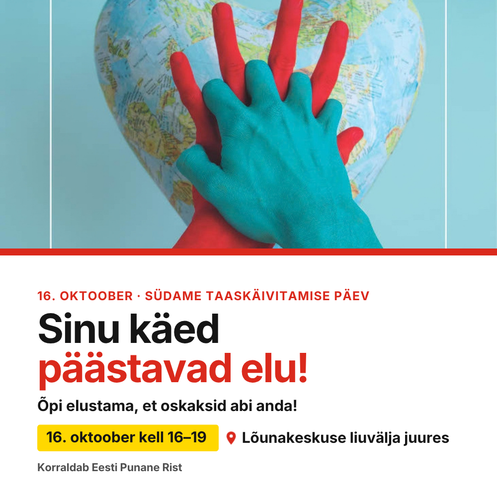 Lõunakeskuses saab südame taaskäivitamise päeval elustamist harjutada